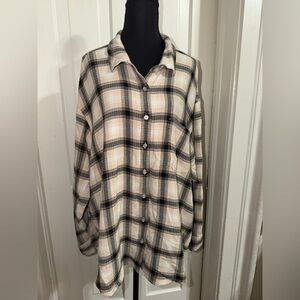 Women’s plus size 2X Maurice’s Plaid Button-Up Shirt, top